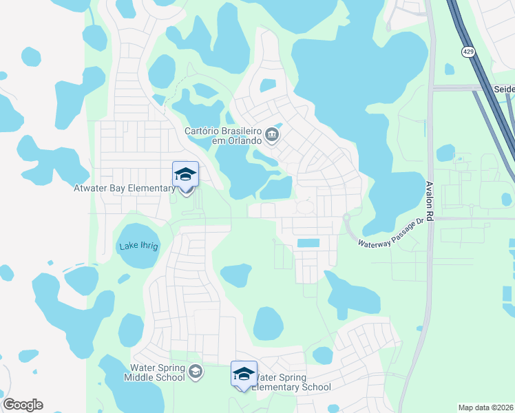 map of restaurants, bars, coffee shops, grocery stores, and more near 10076 Tawny Meadow Alley in Winter Garden