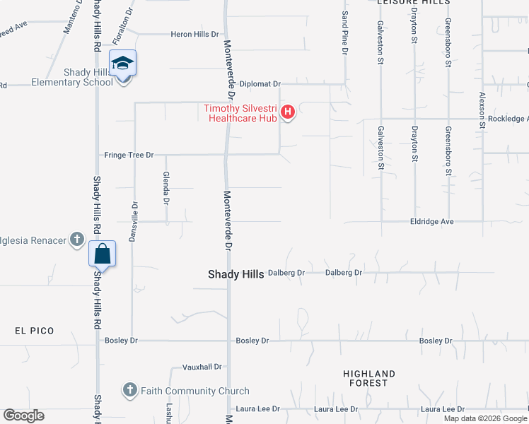 map of restaurants, bars, coffee shops, grocery stores, and more near 16629 Saguaro Lane in Spring Hill