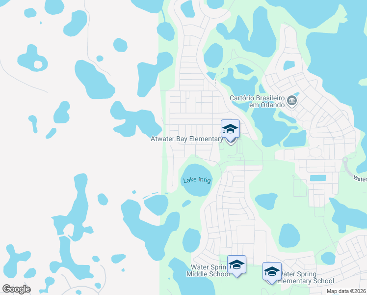 map of restaurants, bars, coffee shops, grocery stores, and more near 16880 Hypatia Alley in Winter Garden