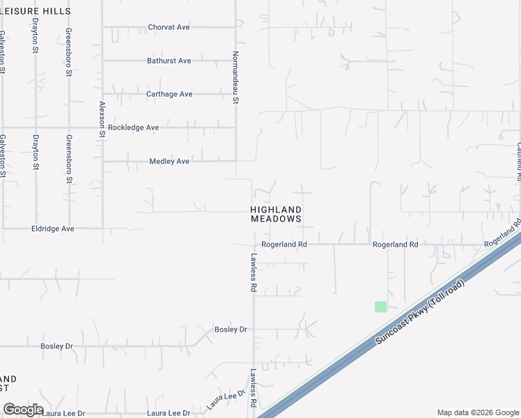map of restaurants, bars, coffee shops, grocery stores, and more near 17647 Haddock Drive in Spring Hill