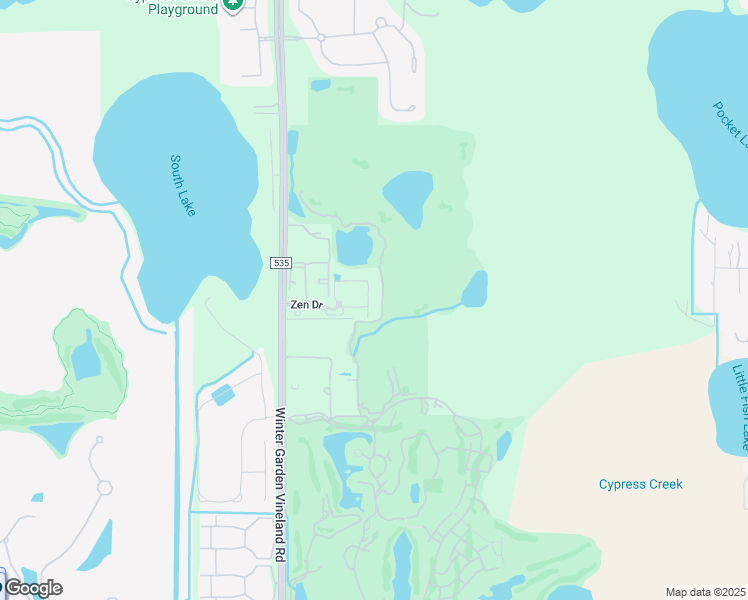 map of restaurants, bars, coffee shops, grocery stores, and more near 9858 Namaste Loop in Orlando