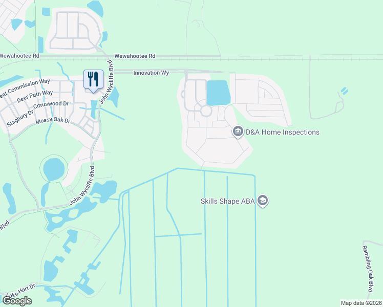 map of restaurants, bars, coffee shops, grocery stores, and more near 10144 Lovegrass Lane in Orlando