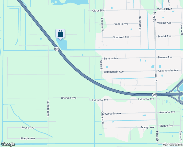 map of restaurants, bars, coffee shops, grocery stores, and more near 4005 Jake Avenue in Cocoa