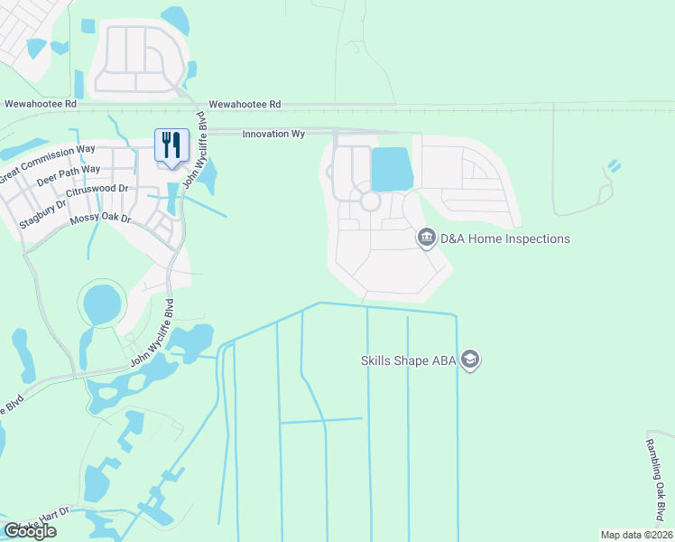 map of restaurants, bars, coffee shops, grocery stores, and more near 10144 Lovegrass Lane in Orlando
