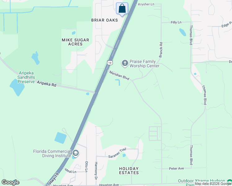 map of restaurants, bars, coffee shops, grocery stores, and more near 17733 Branch Road in Hudson