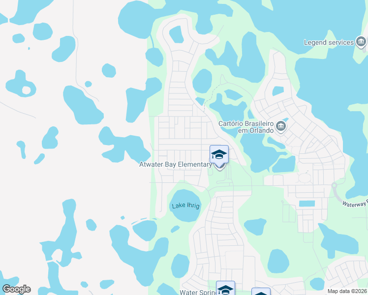 map of restaurants, bars, coffee shops, grocery stores, and more near 16850 Oakboro Street in Winter Garden