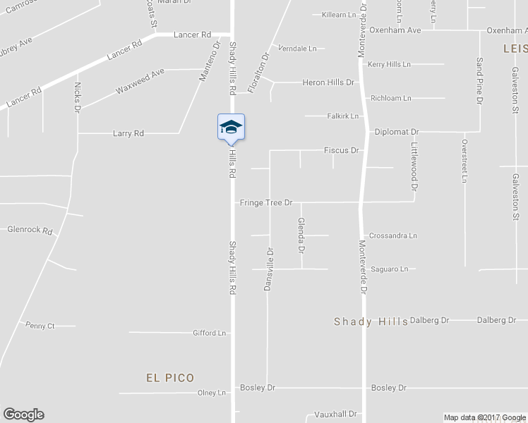 map of restaurants, bars, coffee shops, grocery stores, and more near 17745 Dansville Drive in Spring Hill