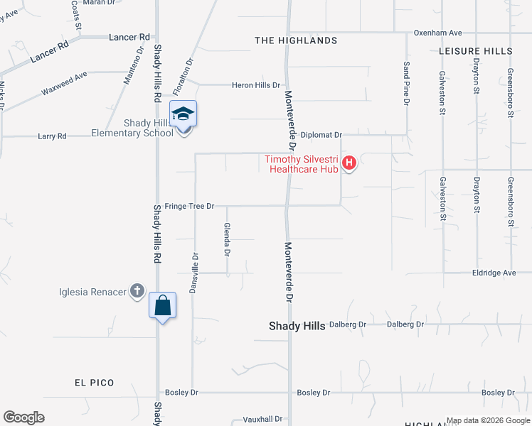 map of restaurants, bars, coffee shops, grocery stores, and more near 16402 Fringe Tree Drive in Spring Hill