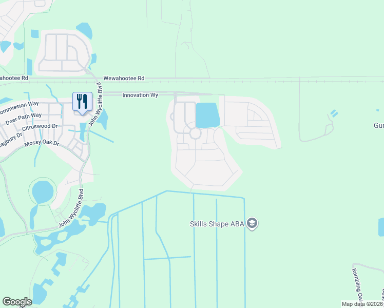 map of restaurants, bars, coffee shops, grocery stores, and more near 10018 Pecan Hickory Way in Orlando