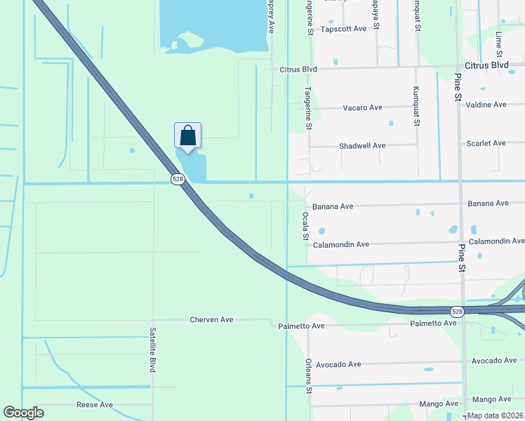 map of restaurants, bars, coffee shops, grocery stores, and more near 5490 Simpson Place in Cocoa
