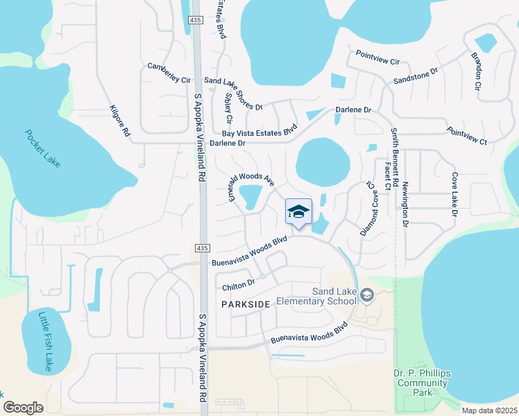 map of restaurants, bars, coffee shops, grocery stores, and more near 8537 Forest Run Lane in Orlando