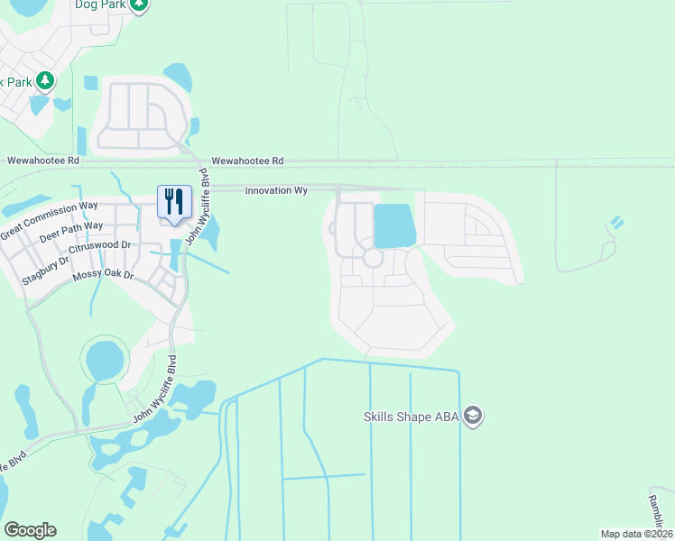 map of restaurants, bars, coffee shops, grocery stores, and more near 10019 Lovegrass Lane in Orlando