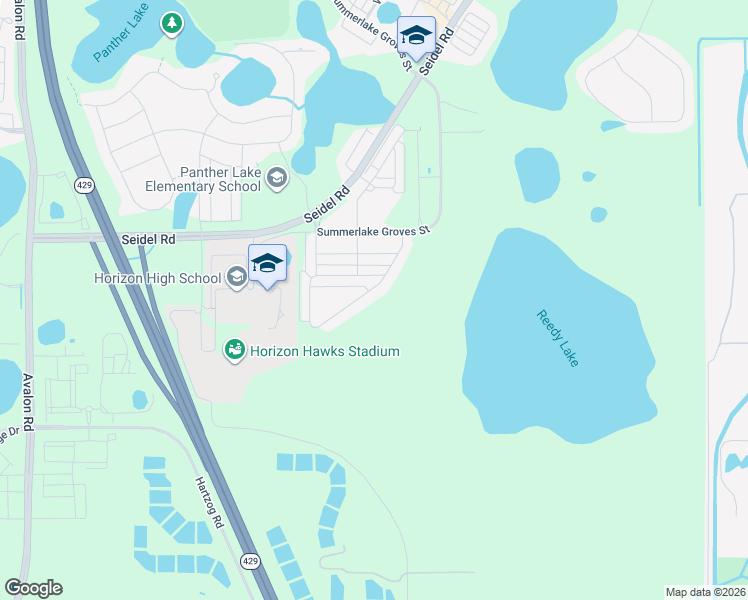 map of restaurants, bars, coffee shops, grocery stores, and more near 10115 Austrina Oak Loop in Winter Garden