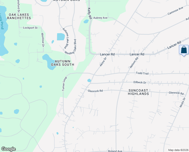 map of restaurants, bars, coffee shops, grocery stores, and more near 14390 Turner Loop in Spring Hill