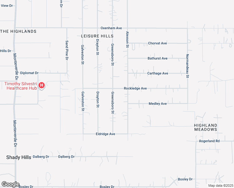 map of restaurants, bars, coffee shops, grocery stores, and more near 17850 Greensboro Street in Spring Hill