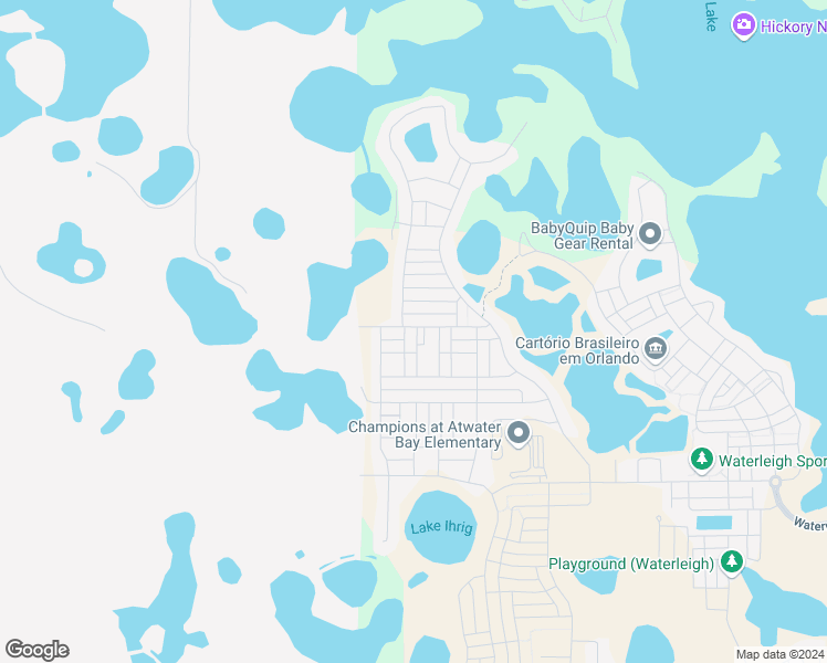 map of restaurants, bars, coffee shops, grocery stores, and more near 9010 Wading Walk Lane in Oakland