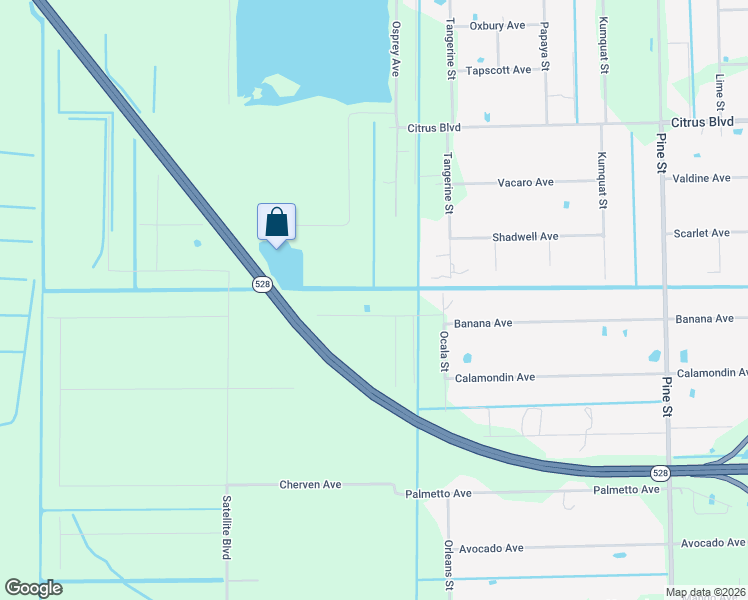 map of restaurants, bars, coffee shops, grocery stores, and more near 5490 Simpson Place in Cocoa