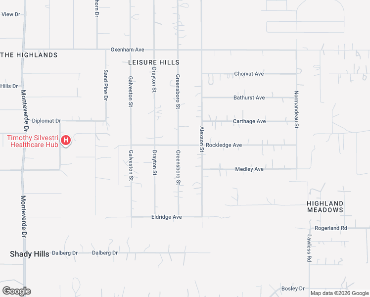 map of restaurants, bars, coffee shops, grocery stores, and more near 17850 Greensboro Street in Spring Hill