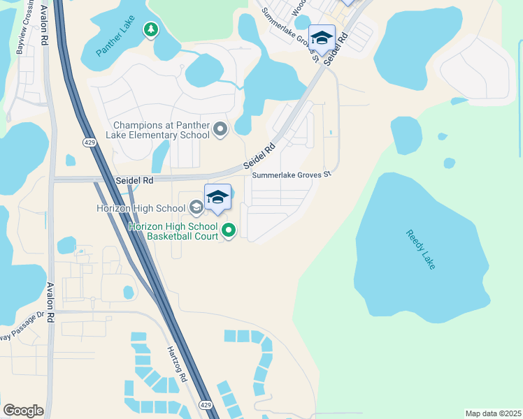 map of restaurants, bars, coffee shops, grocery stores, and more near 15060 Stuttgart Alley in Winter Garden
