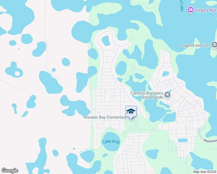 map of restaurants, bars, coffee shops, grocery stores, and more near 9113 Mellow Coral Street in Winter Garden
