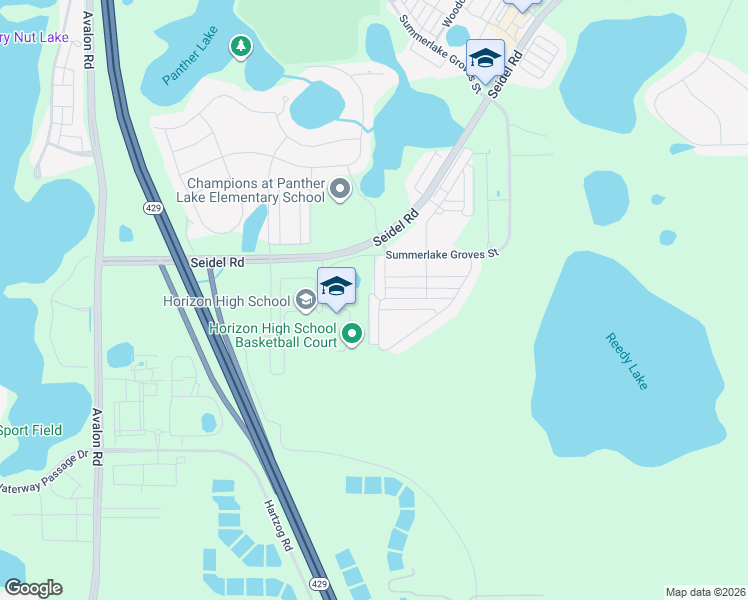 map of restaurants, bars, coffee shops, grocery stores, and more near 10271 Austrina Oak Loop in Winter Garden