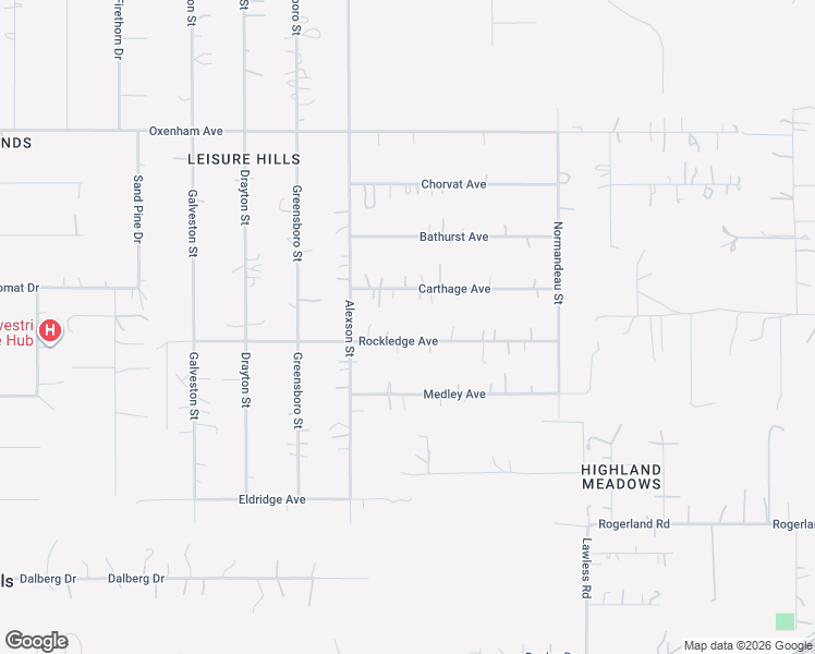 map of restaurants, bars, coffee shops, grocery stores, and more near 17543 Rockledge Avenue in Spring Hill