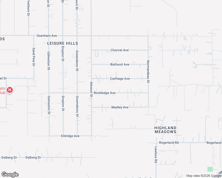 map of restaurants, bars, coffee shops, grocery stores, and more near 17543 Rockledge Avenue in Spring Hill