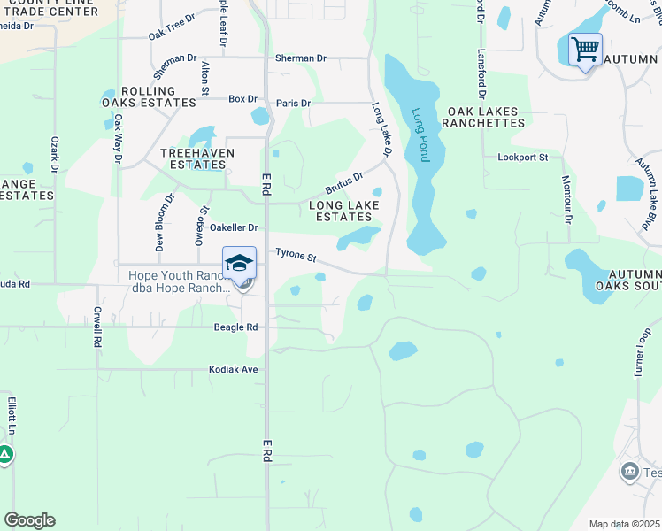 map of restaurants, bars, coffee shops, grocery stores, and more near 13135 Tyrone Street in Hudson