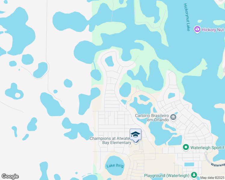 map of restaurants, bars, coffee shops, grocery stores, and more near 15660 Pelican Cay Drive in Winter Garden