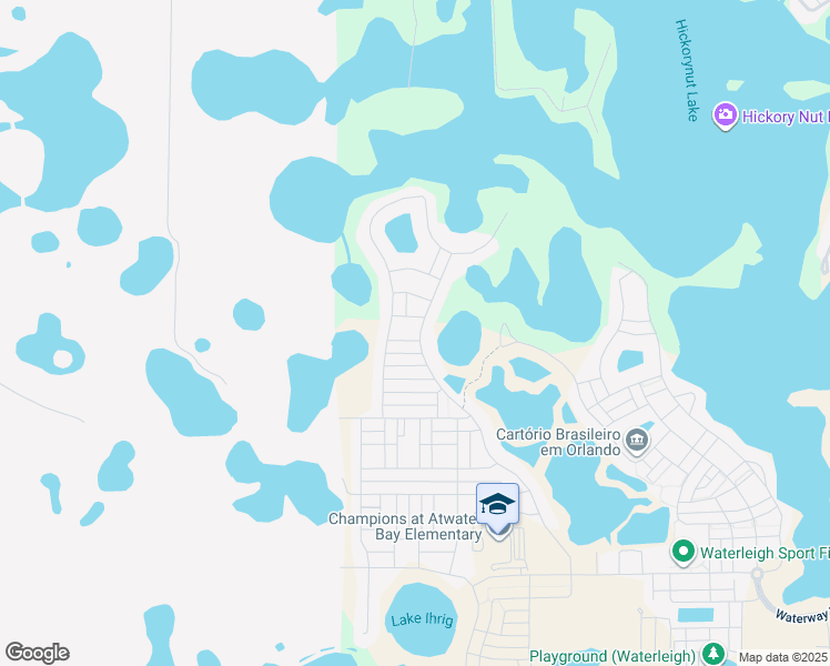 map of restaurants, bars, coffee shops, grocery stores, and more near 15660 Pelican Cay Drive in Winter Garden