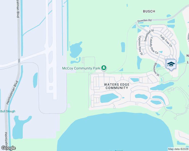 map of restaurants, bars, coffee shops, grocery stores, and more near 8060 Dowden Road in Orlando