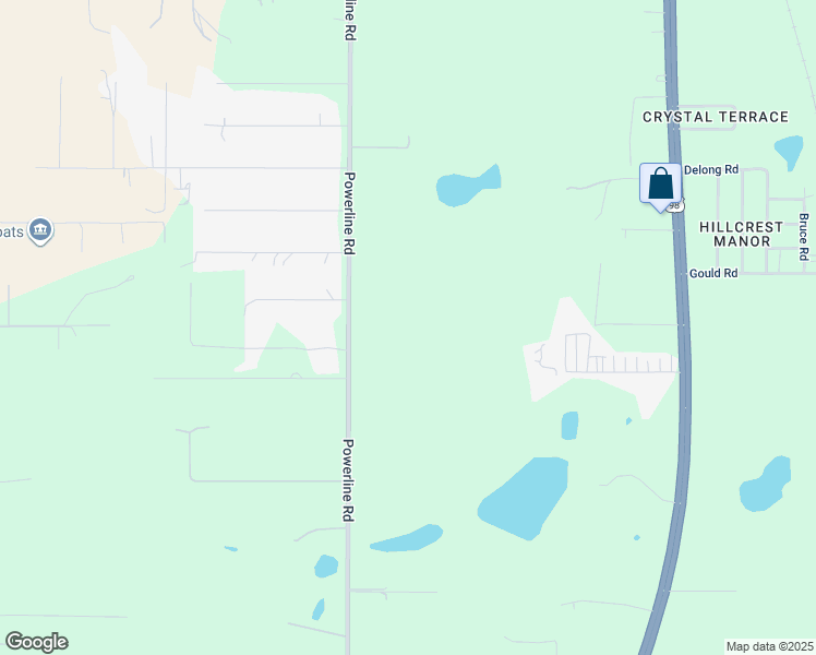 map of restaurants, bars, coffee shops, grocery stores, and more near 18142 Powerline Road in Dade City