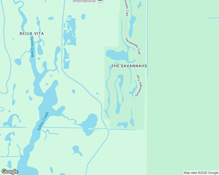 map of restaurants, bars, coffee shops, grocery stores, and more near 3315 Savannahs Trail in Merritt Island