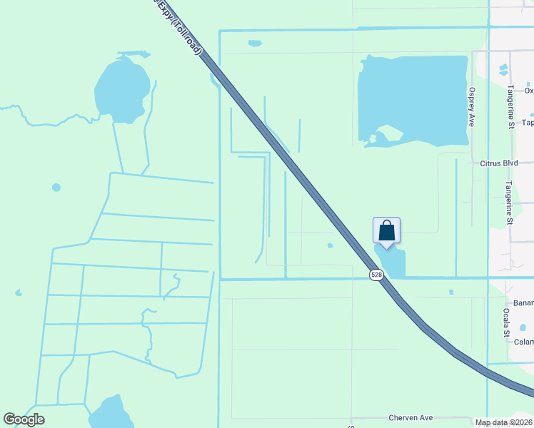map of restaurants, bars, coffee shops, grocery stores, and more near Brevard Street in Cocoa