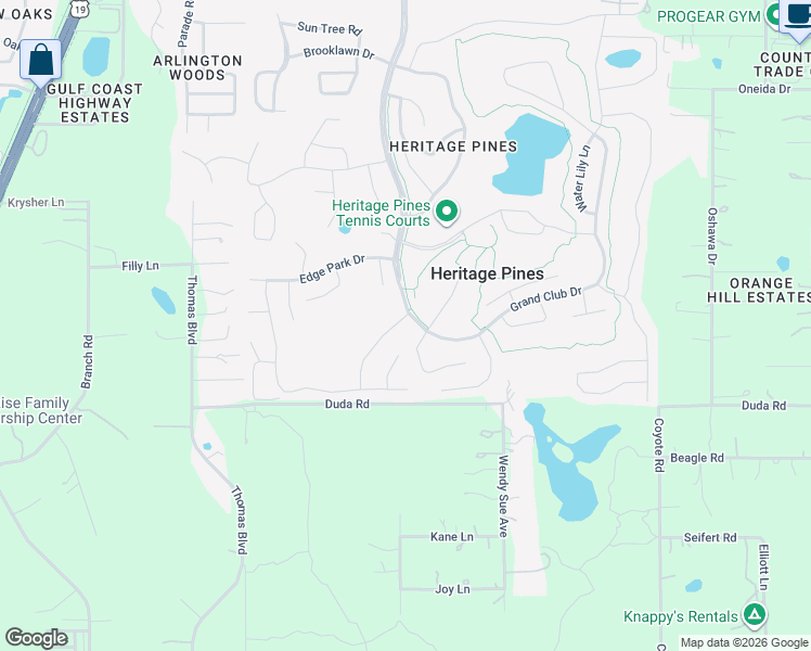 map of restaurants, bars, coffee shops, grocery stores, and more near 18208 Breland Drive in Hudson