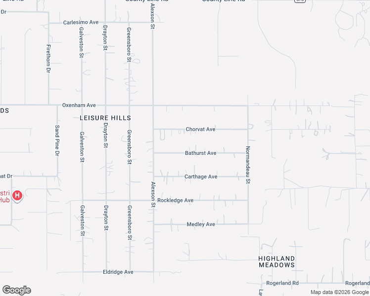 map of restaurants, bars, coffee shops, grocery stores, and more near 17545 Bathurst Avenue in Spring Hill