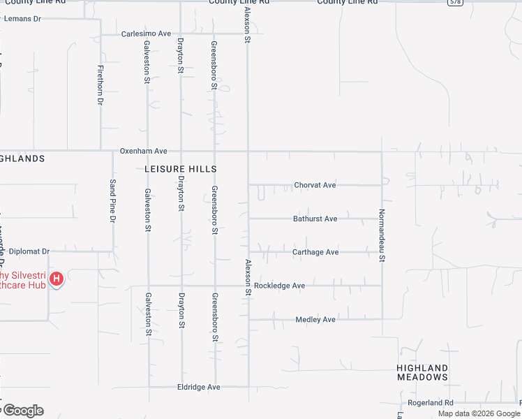 map of restaurants, bars, coffee shops, grocery stores, and more near 17510 Bathurst Avenue in Spring Hill