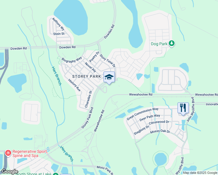 map of restaurants, bars, coffee shops, grocery stores, and more near 11918 Fiction Avenue in Orlando
