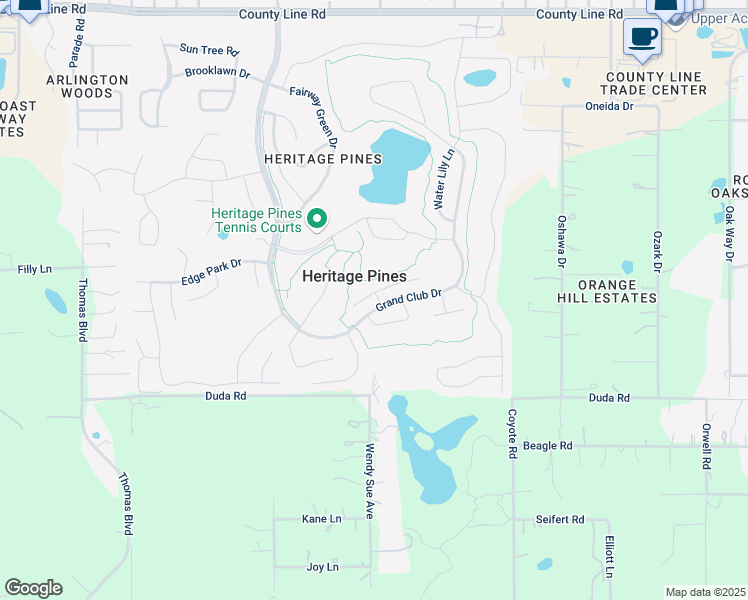 map of restaurants, bars, coffee shops, grocery stores, and more near 11649 Wayside Willow Court in Hudson