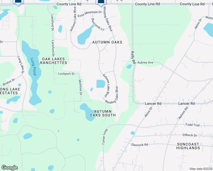 map of restaurants, bars, coffee shops, grocery stores, and more near 18301 Autumn Lake Boulevard in Hudson