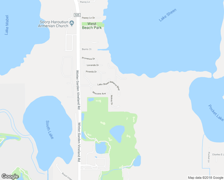 map of restaurants, bars, coffee shops, grocery stores, and more near 9831 Nokay Drive in Orlando