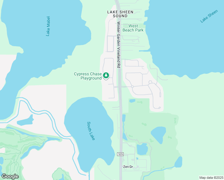 map of restaurants, bars, coffee shops, grocery stores, and more near 9716 Pecky Cypress Way in Orlando