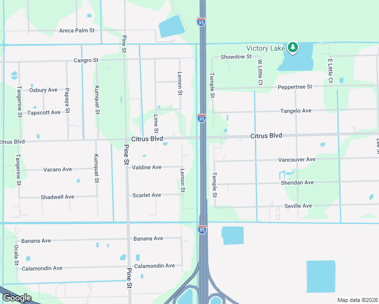 map of restaurants, bars, coffee shops, grocery stores, and more near 4455 Lemon Street in Cocoa
