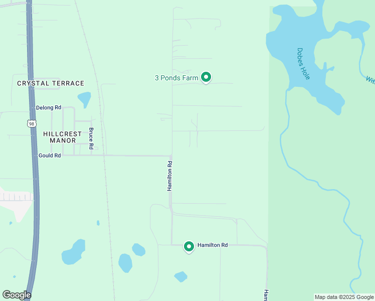 map of restaurants, bars, coffee shops, grocery stores, and more near 38540 Burger Lane in Dade City
