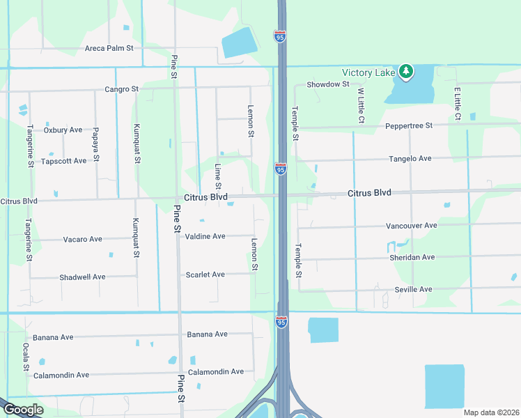 map of restaurants, bars, coffee shops, grocery stores, and more near 4455 Lemon Street in Cocoa