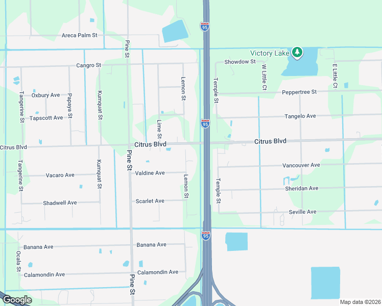 map of restaurants, bars, coffee shops, grocery stores, and more near 4455 Lemon Street in Cocoa