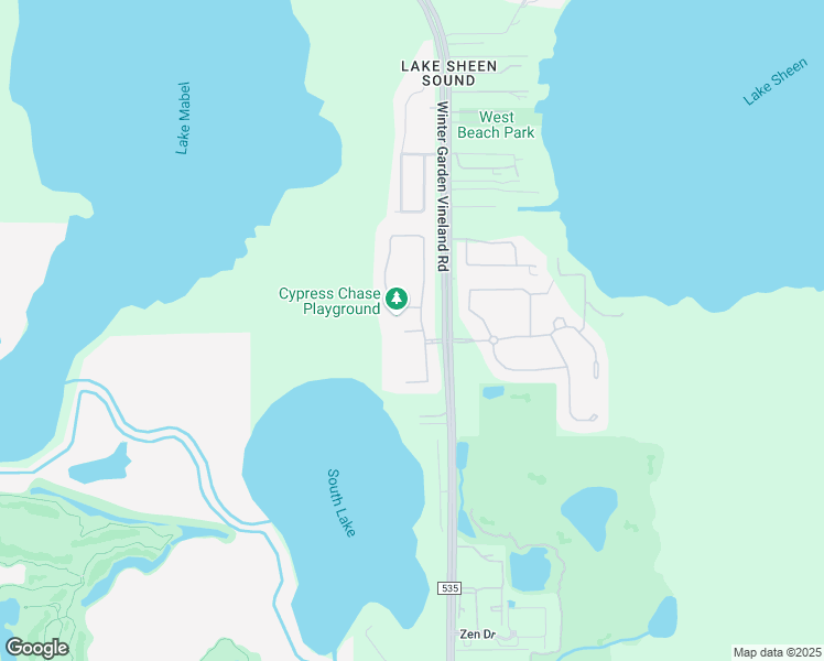 map of restaurants, bars, coffee shops, grocery stores, and more near 9716 Pecky Cypress Way in Orlando