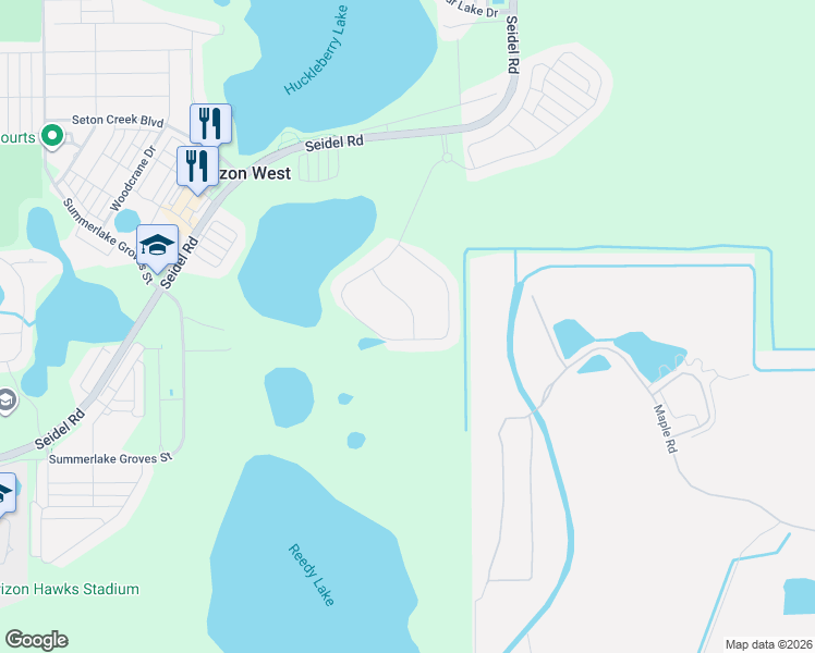 map of restaurants, bars, coffee shops, grocery stores, and more near 9185 Merlon Drive in Winter Garden