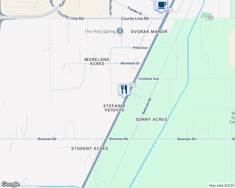 map of restaurants, bars, coffee shops, grocery stores, and more near 18331 U.S. 41 in Spring Hill