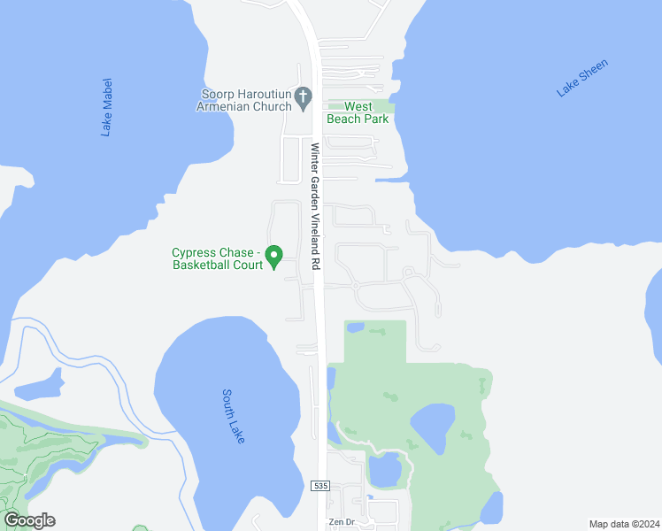 map of restaurants, bars, coffee shops, grocery stores, and more near 9839 Pineola Drive in Orlando